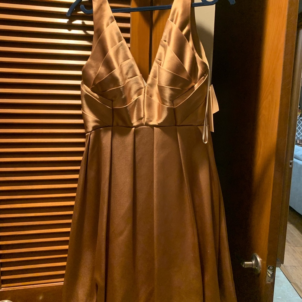 New dress - Color caramel brown - Size 8